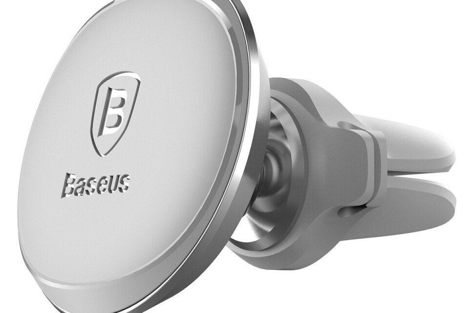 Magnetický držák do auta BASEUS MAGNETIC AIR VENT stříbrné barvy