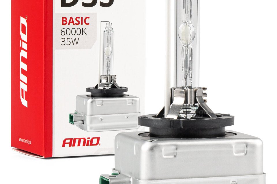Lampadina allo xeno, xenon D3S 35W 6000K filamento AMiO BASIC