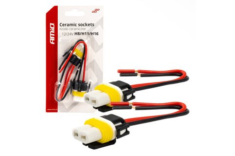 Flache Keramikwürfel H8/H11/H16 Stecker AMIO-03056