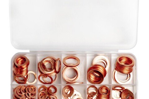 Bakrene podložke, set 200 tesnil AMIO-03108