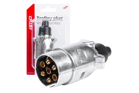 Zatyczka metalowa do holowania przyczepy ALU AMIO-03218