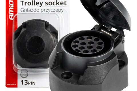 Plastikowe gniazdo do przyczepy 13 PIN AMIO-03219