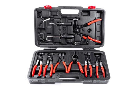 Sada kleští na stahovací pásky v pouzdře AMIO-03230