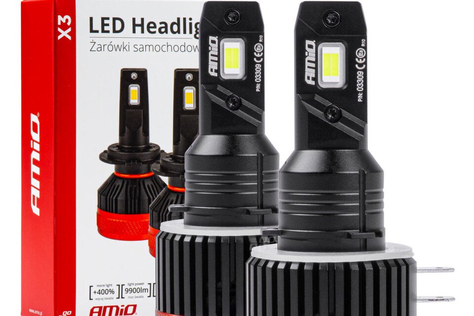 X3 sorozat AMiO H15 AMiO-03309 LED autó izzók