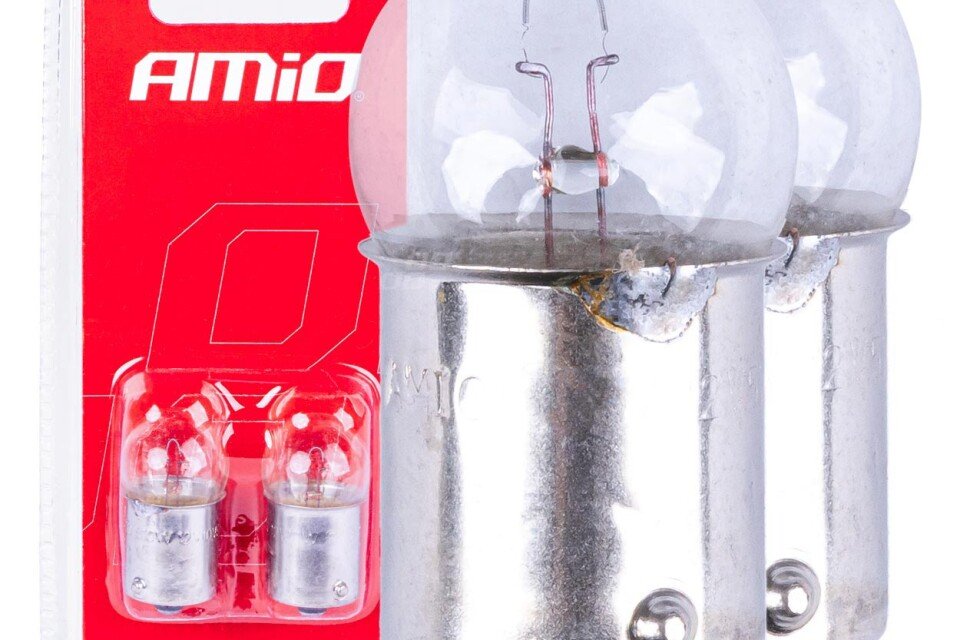 Lampadine alogene R5W BA15s 12V 2 pz. Blister AMIO-03349