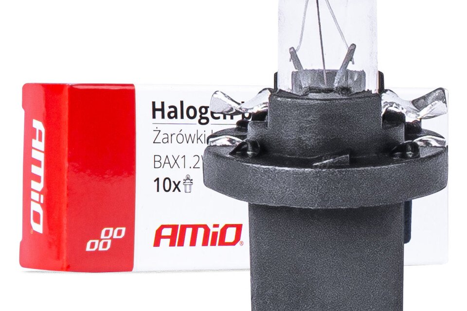 Halogene sijalice B8.5D 12V BAKS1.2V 10 kom. AMIO-03371