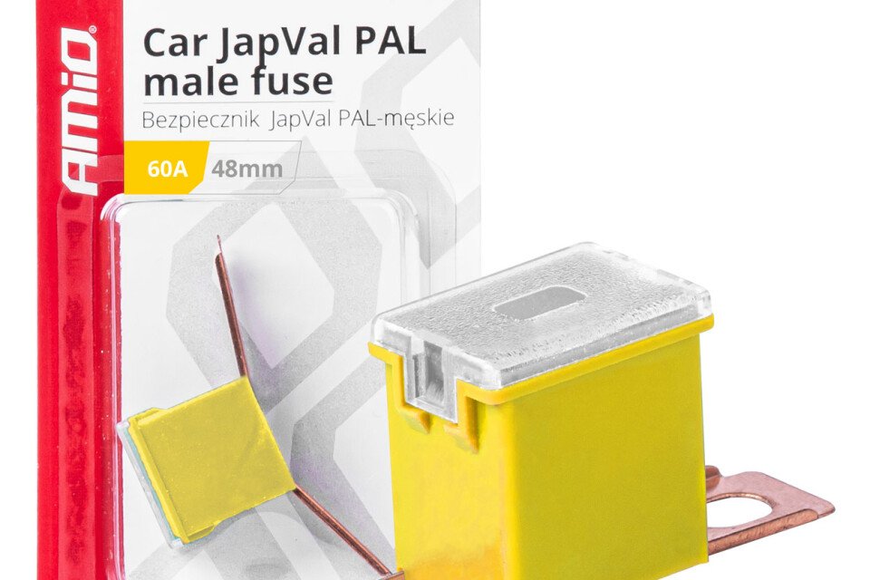 Fusibile per auto maschio JAPVAL PAL 48mm 60A AMIO-03421