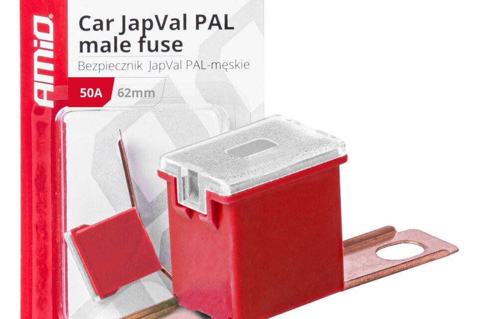 JAPVAL PAL Férfi autóbiztosíték 62mm 50A AMIO-03429