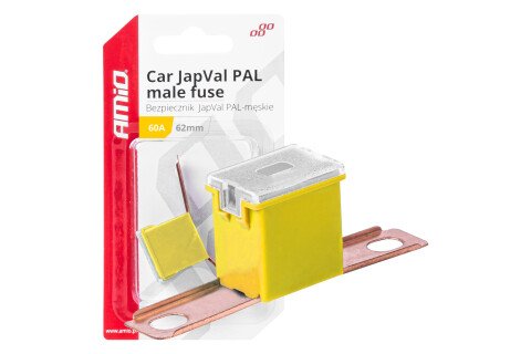 Fusibile per auto maschio JAPVAL PAL 62mm 60A AMIO-03430