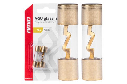 Glassicherungen AGU 2 Stück 50A AMIO-03486