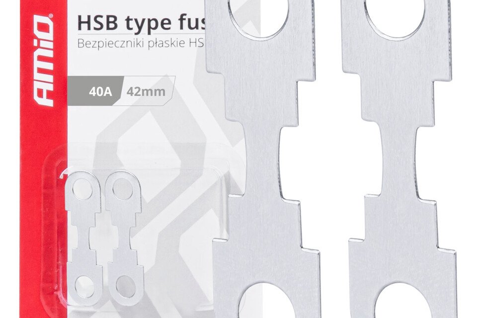Plosnati trakasti osigurači 2 komada HSB 42mm 40A AMIO-03498