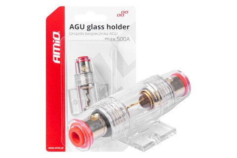 Okablowanie, obudowa, gniazdo bezpiecznika szklanego AGU AMIO-03508