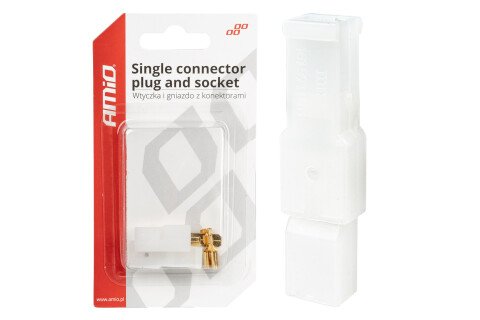Wtyczka, gniazdo, złącze kostki, 1 PIN + złącza AMIO-03511
