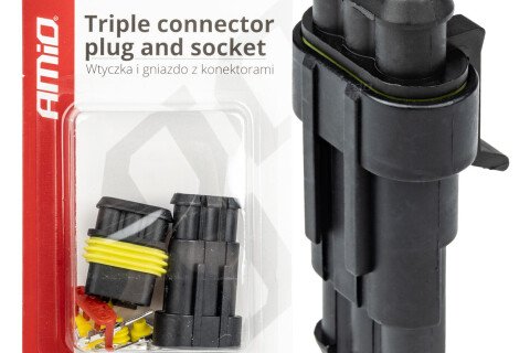 Würfelstecker hermetischer Superseal-Stecker 3 PIN AMIO-03519