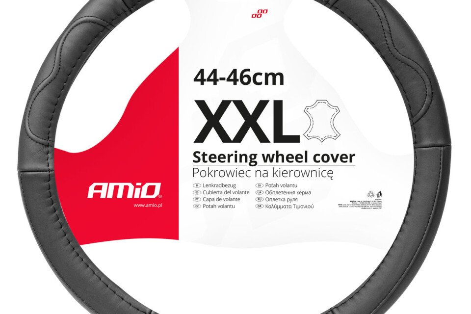 Coprivolante in pelle XXL 44-46 cm SWC-49-XXL AMIO-03554
