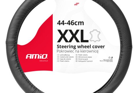 Perforierter Leder-Lenkradbezug XXL 44–46 cm SWC-50-XXL AMIO-03559