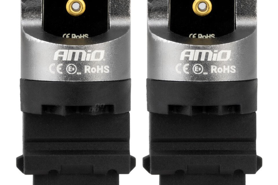 Żarówki LED serii CANBUS PRO 3156 P27W 4x3030 SMD Białe 12/24V AMIO-03587