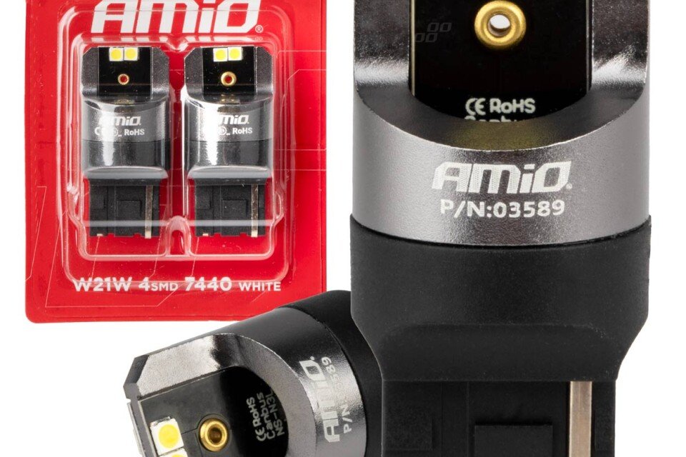 CANBUS PRO serija LED sijalice 7440 V21V 4k3030 SMD bela 12V 24V AMIO-03589