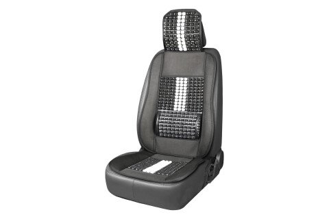 Korálková podložka na sedenie s opierkou chrbta a vankúšom AMIO-03648