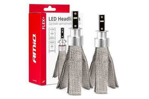 AMiO FLEX+ H3 canbus LED avtomobilske žarnice 6000K 12V 24V AMIO-03656