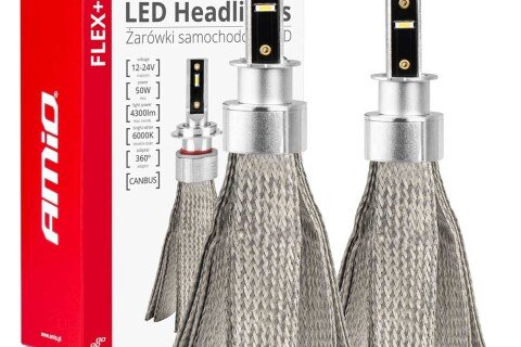 AMiO FLEX+ H3 canbus LED λαμπτήρες αυτοκινήτου 6000K 12V 24V AMIO-03656