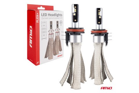 Becuri auto LED seria FLEX+ H15 6000K 12V 24V Canbus AMIO-03666