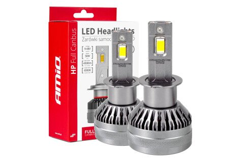 Λαμπτήρες αυτοκινήτου HP Full Canbus H3 LED 12v 24v 6500k AMIO-03672