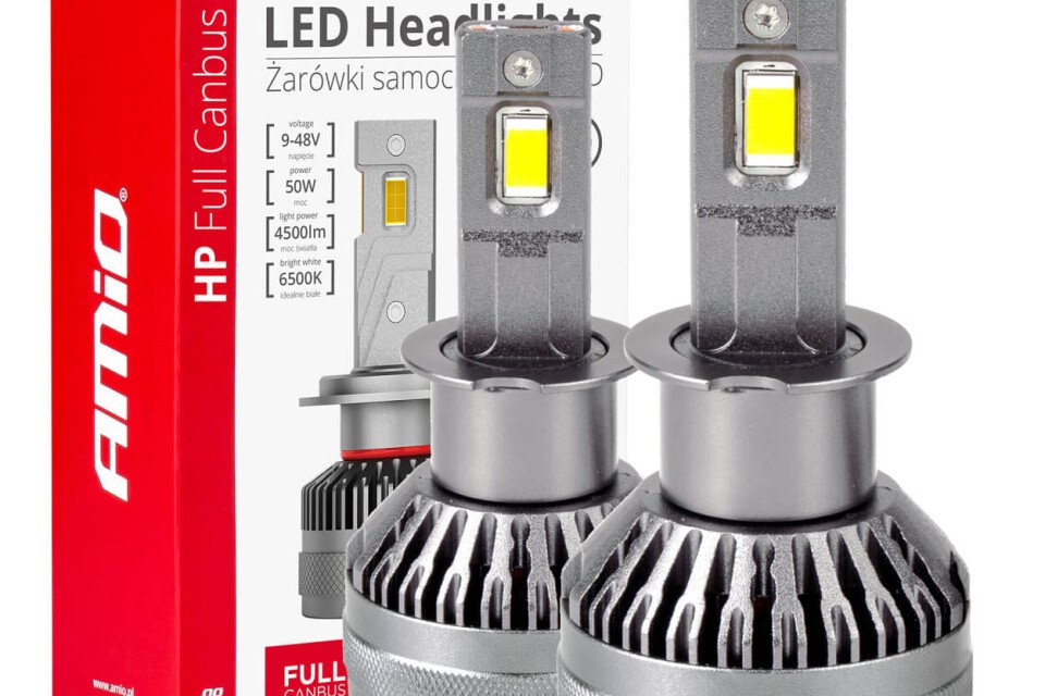 Λαμπτήρες αυτοκινήτου HP Full Canbus H3 LED 12v 24v 6500k AMIO-03672