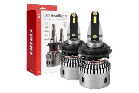 LED autožárovky K3 série H7-6 12V 6000k canbus AMIO-03685