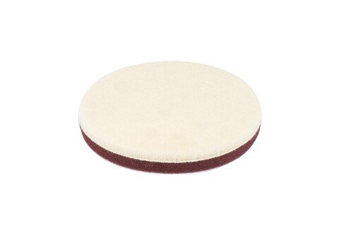 Volnena polirna blazinica za poliranje krzna trda trda z Velcro 125 mm AMiO-03706