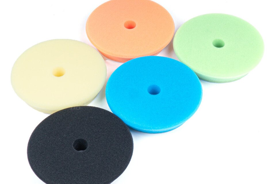 Sada leštících houbiček 5 ks 125 mm/ 150 mm AMIO-03709