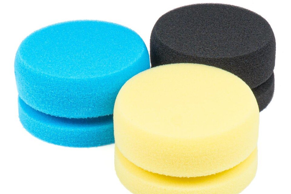 Zestaw gąbek do woskowania i polerowania 3 szt. 110 mm/ 60 mm AMIO-03712