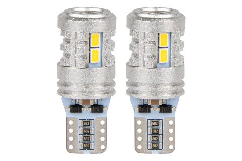 STANDARD T10 W5W LED izzók 6x3020 + 1x3030 SMD Fehér 12V/24V AMIO-03718