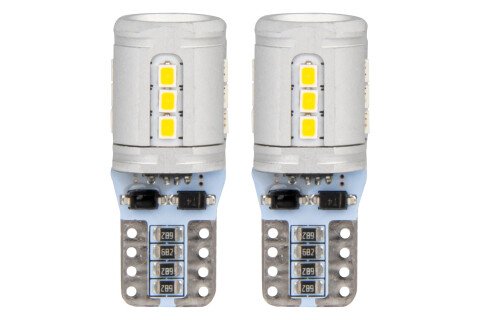 CANBUS LED žárovky T10e W5W 15x2016 SMD Bílá 12V/24V AMIO-03723