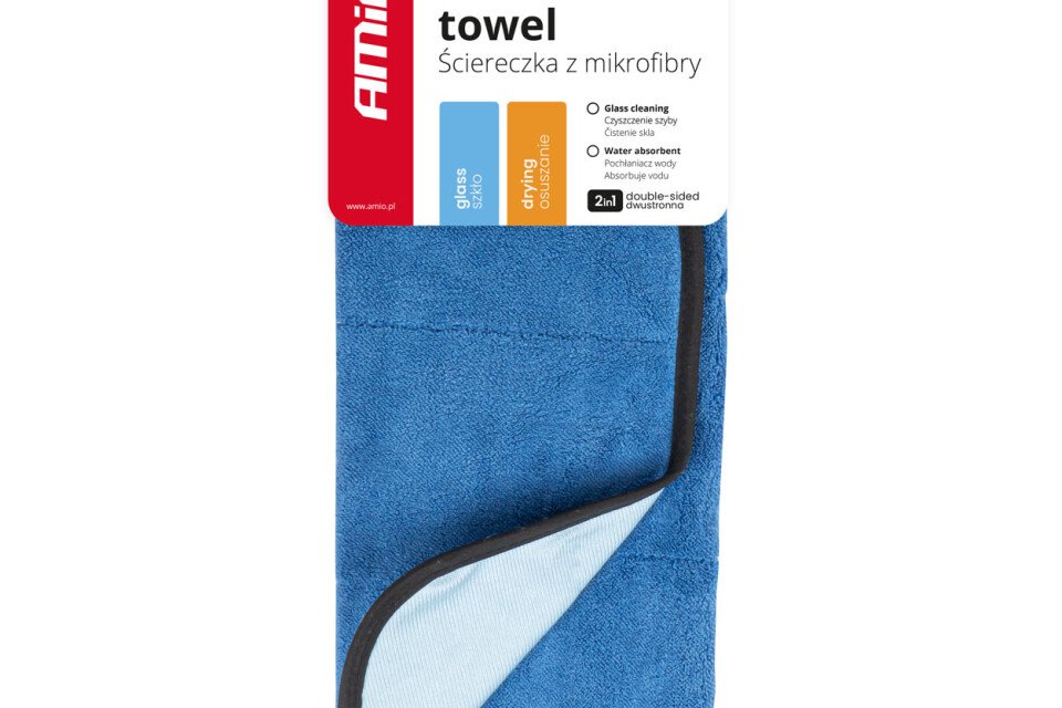 Μικροΐνες για πλύσιμο, καθάρισμα τζαμιών και στέγνωμα του αυτοκινήτου 2in1 30x40 cm AMIO-03746