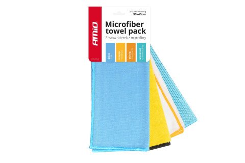 Set Mikrofasertücher 30x40 cm 275/300/350/600g AMIO-03751