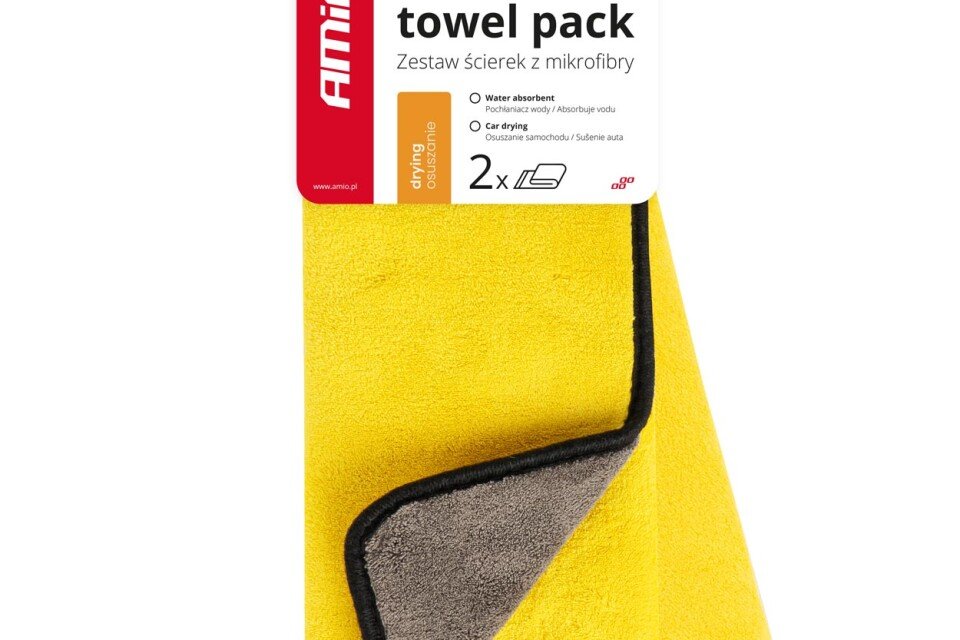 Ručnik za sušenje automobila od mikrovlakana 30x40 cm 2 komada AMIO-03755