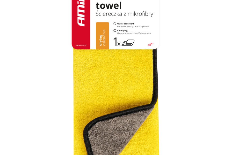Asciugamano per auto in microfibra 60x40 cm AMIO-03756