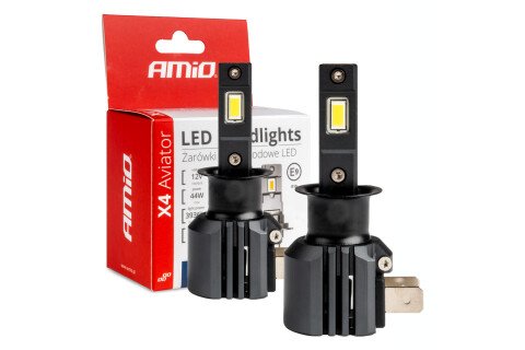 Λαμπτήρες LED σειράς αυτοκινήτου X4 Aviator H3 6500K Canbus AMIO-03762