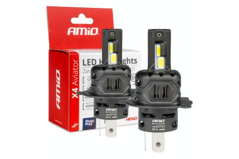 LED auto sijalice serije Ks4 Aviator H4 6500K Canbus AMIO-03763