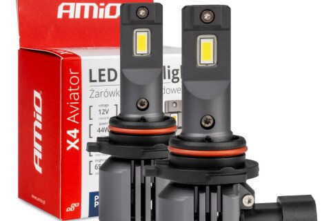 Lampadine LED per auto serie X4 Aviator HB4 6500K Canbus AMIO-03767