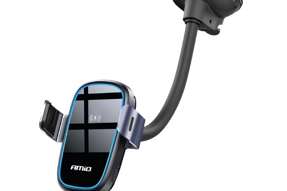 Autotelefonhalter, Fenster, Cockpit, Armaturenbrett, induktives Ladegerät, 15 W AMIO-03780
