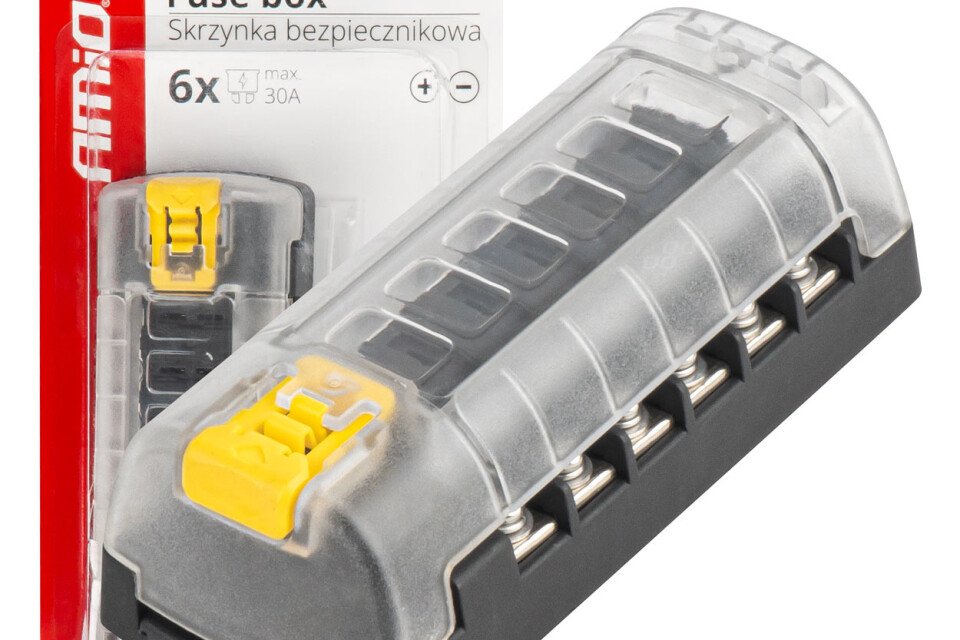 Kutija sa osiguračima, vijčani konektori, 6 utičnica AMIO-03836