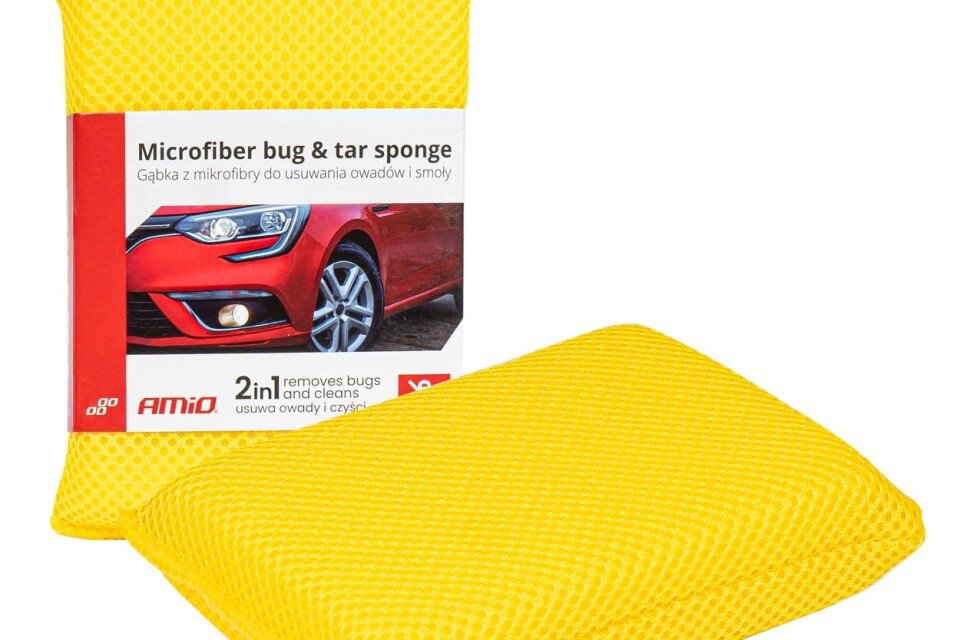 Mikrofaserschwamm zum Entfernen von Aas und Teer AMIO-03845