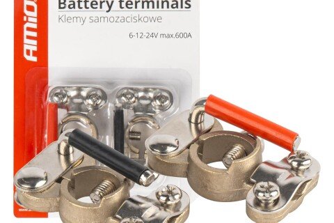 Önzáró sárgaréz akkumulátor kivezetések, 2 db 600A AMIO-03846