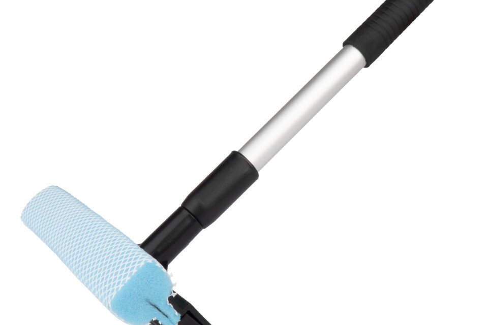 Pralnik za stekla, stekla in ogledala + teleskopski vodni otiralnik iz aluminija 35/48 cm AMIO-03853