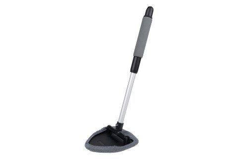 Spalator telescopic pentru curatarea geamurilor, microfibra triunghiulara AMIO-03858