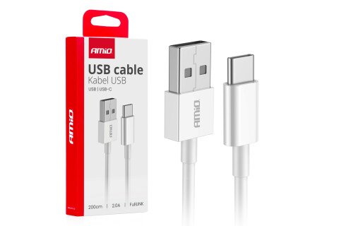 USB-A - USB-C 2A nabíjecí kabel 200 cm FullLINK AMIO-03894