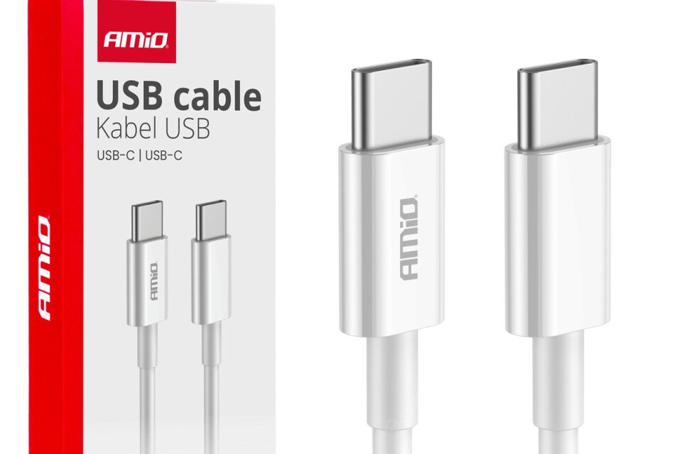 USB-C - USB-C töltőkábel 60W 100cm FullLINK AMIO-03896