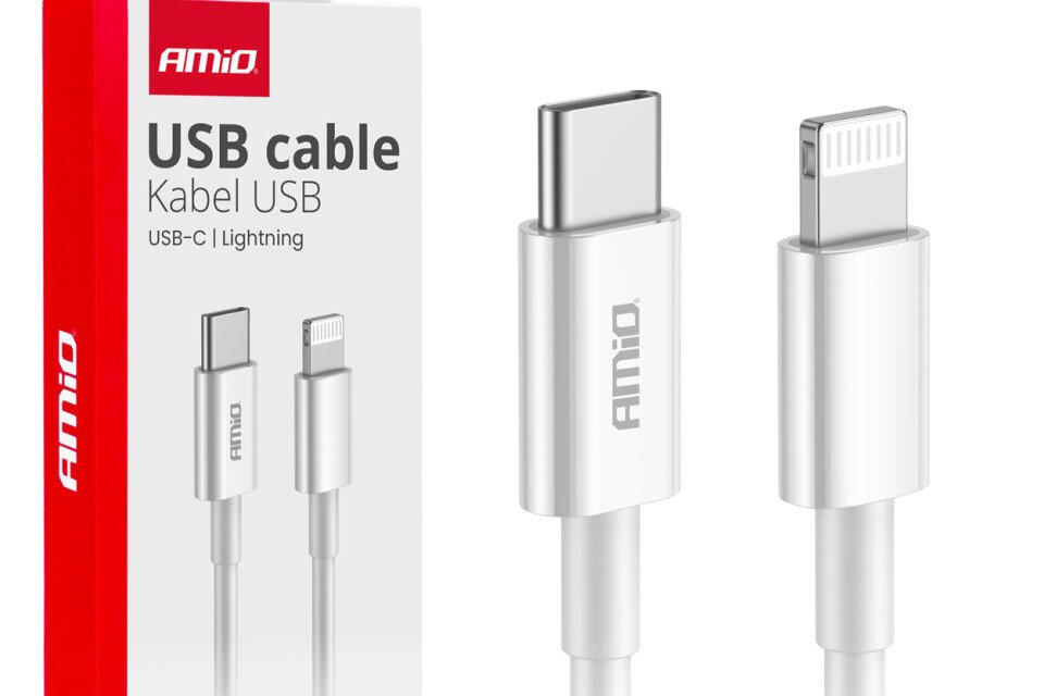 Καλώδιο φόρτισης USB-C - LIGHTNING IPHONE PD 20W 100cm FullLINK AMIO-03898